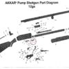 Akkar Charles Daly 12 20 28 ga model 300 Pump Latch Pin #9 View - Image 5
