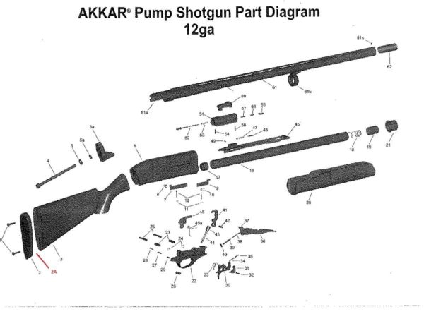 Akkar Charles Daly 300 335 Pump 600 635 Auto Stock Spacer 9/16 .561 inch - Image 5