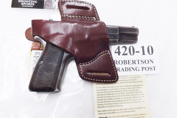 Black Widow type Holster for 1911 Govt Hi-Power Astra Bersa Triple K Belt Slide - Image 9