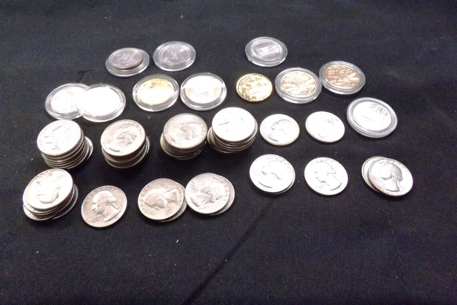 Collection of 70 Washington Quarters 1965-2010 BU 1965, 2003 Tennessee Free Ship