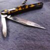 E. Bruckmann Mann 3 Blade Corkscrew 1950s Jack Pocket Knife Tortoise Handles - Image 4