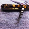 E. Bruckmann Mann 3 Blade Corkscrew 1950s Jack Pocket Knife Tortoise Handles - Image 5