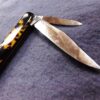 E. Bruckmann Mann 3 Blade Corkscrew 1950s Jack Pocket Knife Tortoise Handles - Image 7