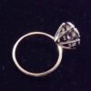Eighties Ladies 1 Carat 7 Diamond Cluster Ring 14K Yellow Gold 5 1/2 size Estate - Image 4
