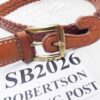 Galco 26 inch Brown Braided Leather Women Children Belt SB2028B New with Tab - Image 5