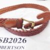 Galco 26 inch Brown Braided Leather Women Children Belt SB2028B New with Tab - Image 8