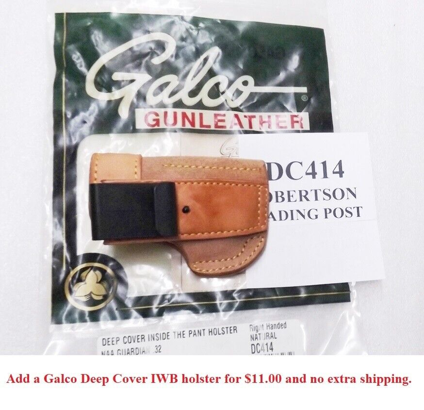 Galco Deep Cover Inside IWB Holster .22 .25 .32 .380 Pocket Pistols DC414NAA .32