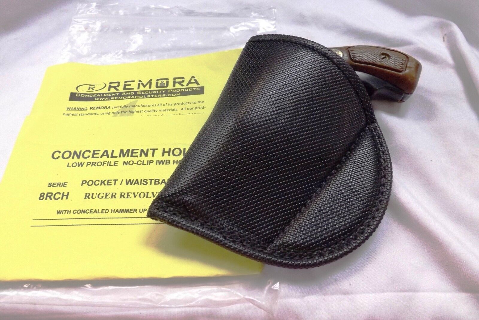 Remora Concealment Holster Inside Pocket for 2 inch 5 Shot Revolvers 8RCH