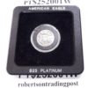 US 1/4 Oz Platinum $25 Eagle 2001W BU in Mint Holder - Image 3