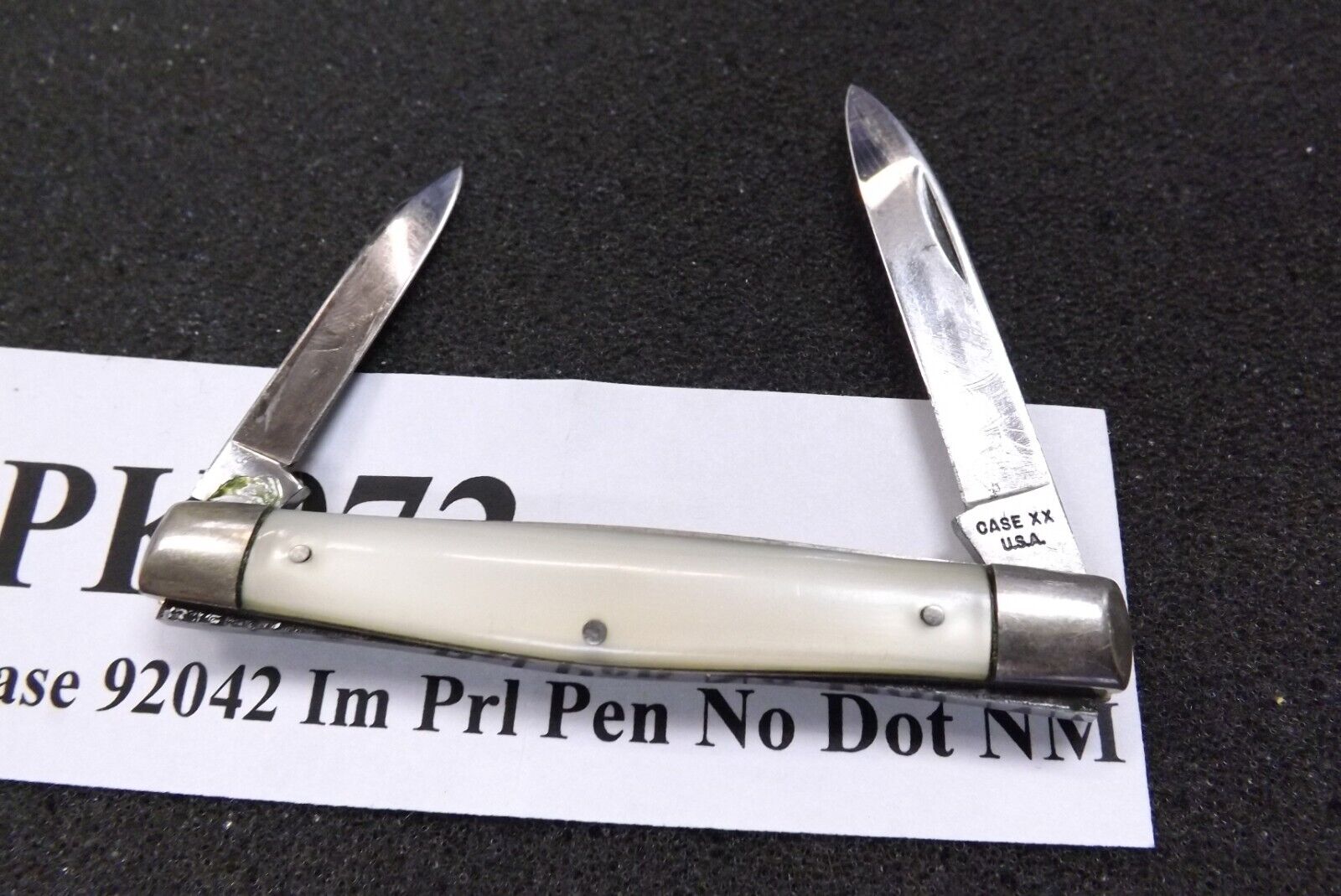 c 1968 Case 2 Blade Pen Pocket Knife Near Mint No Dot Imitation Pearl 92042