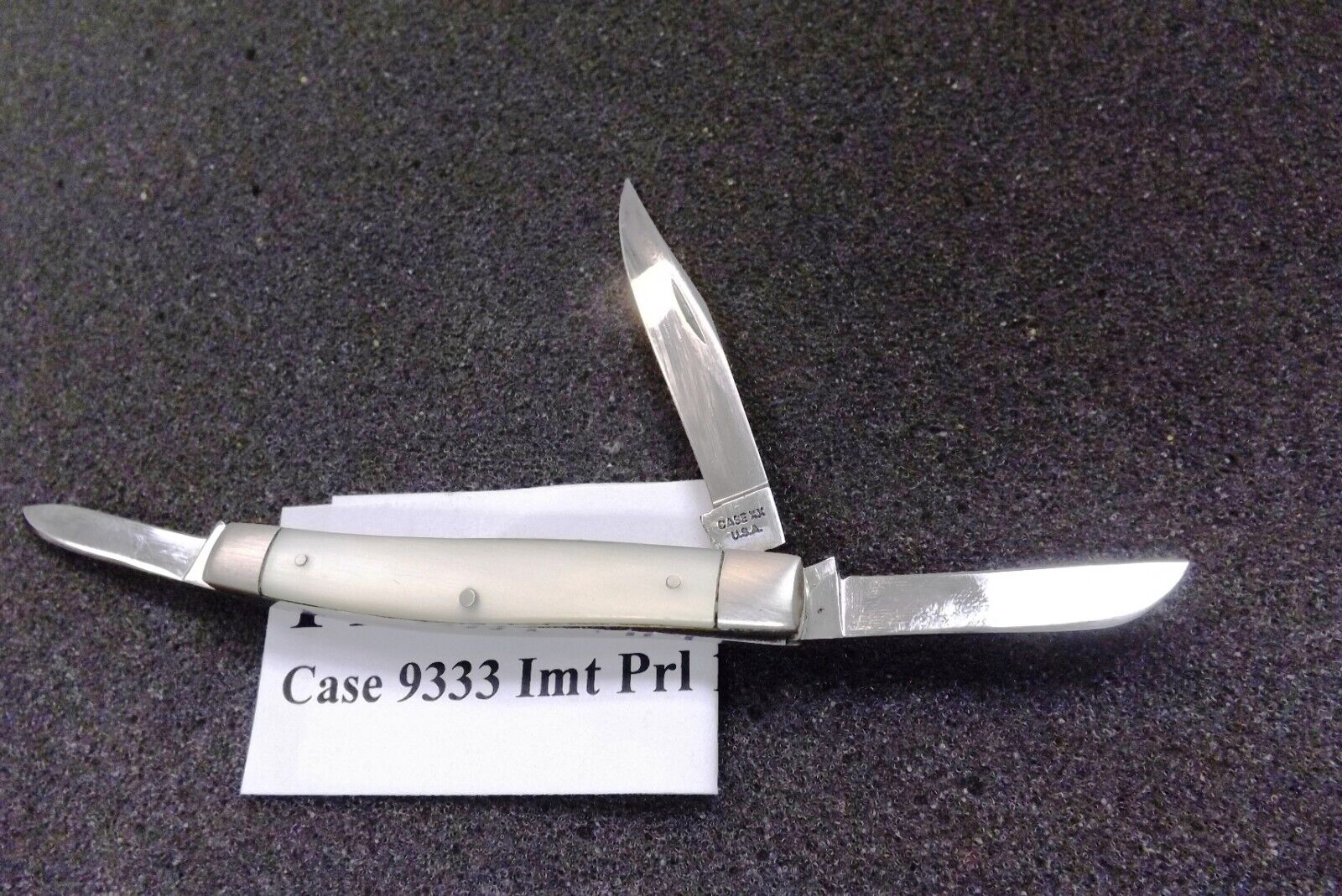 c 1968 Case 3 Blade Mini Stockman 9333 Imitation Pearl Near Mint Pocket Knife