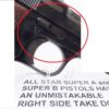 Star Super B or model A 9mm .38 ACP Pistol Left Side Slide Catch Stop Release Mates with Right Side Disassembly Lever New Casehardened Steel Tennessee Manufacturer pt938BLHLV - Image 4
